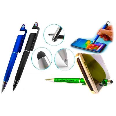 Mobile Stand With Metal Look Stylus 