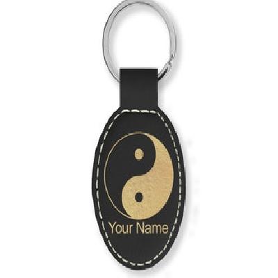 Oval Yin-yang Keychain
