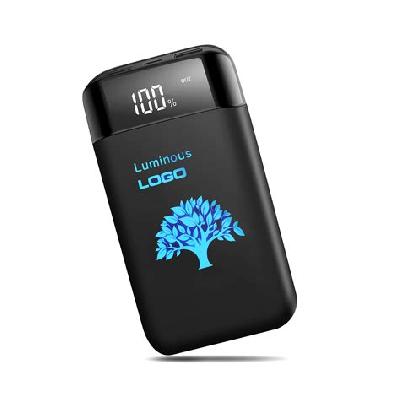 Power Bank with Light Up Logo