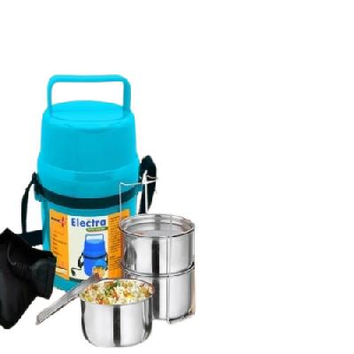 Power Plus Electra Lunch Box Steel - 3 Container
