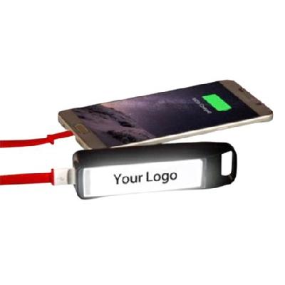 Powerglow Round Edge 'mini' Power Bank With Loop