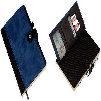 Premium Notebook With Card Holder, Bookmark, Pen Holder (can Be Laser Engraved)