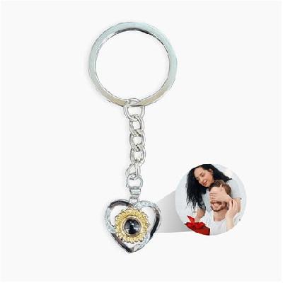 Rotating Heart Shape Keychain