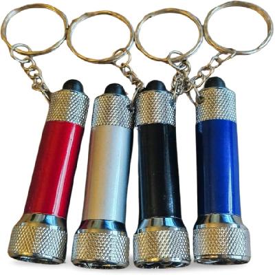 Round Flashlight Style Keychain with Torch (5 Led)