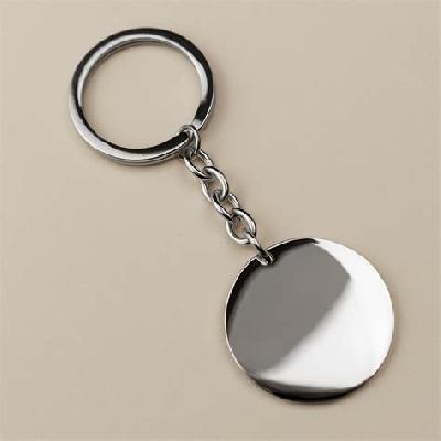 Round Metal Keychain