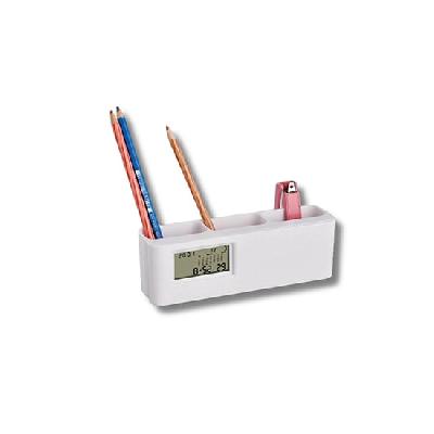 Space Saver Clock With Tumbler (With Detachable World Time Calculator) (With Battery)