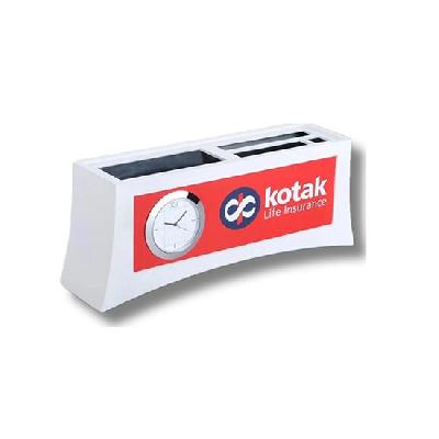 Table Clock With Pad And Mobile Holder (4 Side Branding Area) (branding Included) (moq: 100)