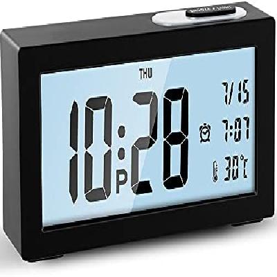 Vista Backlight Clock With Temperature