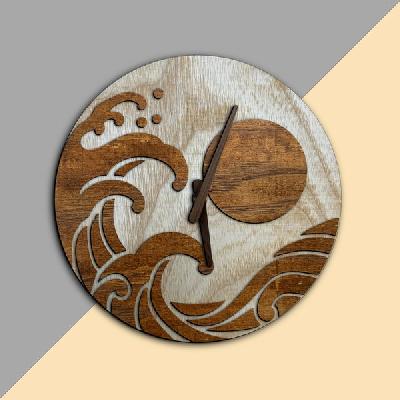 Wave Table Cum Wall Clock