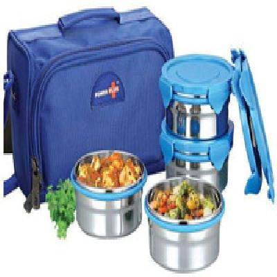 Zippy Delight: 4 Container Lunch Box (steel Containers)