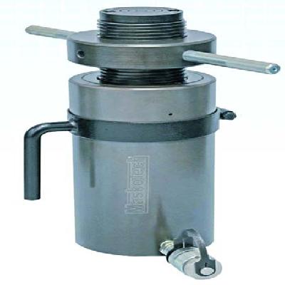 Low Height Threaded Ram with Safety Lock Nut and Tilt Saddle