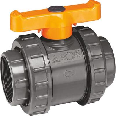 Automat 56.656 mm Double Union PVC Ball Valve