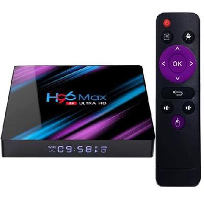 H96 Max Android 10.0 TV Box 4GB RAM 32GB ROM 4K Smart Android TV Box with Dual WiFi