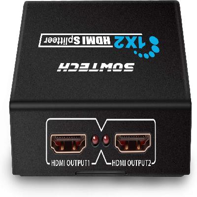 HDMI Splitter 1X2 with Power Adapter (One Input to Two Outputs)