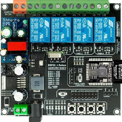 Android Application Based Bluetooth Operated Home Load Automation with 4 Channel Relay Switch