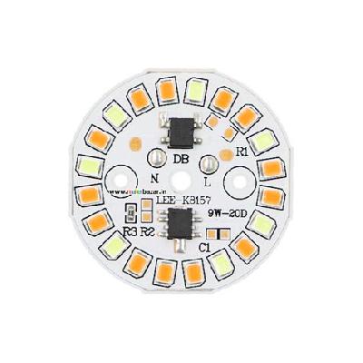 9W LED Bulb Round PCB