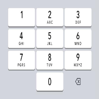 Dial Pad(Number Keys)