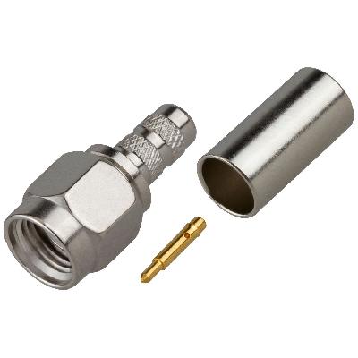 Rg-58 SMA Male Straight For Nickle Plated