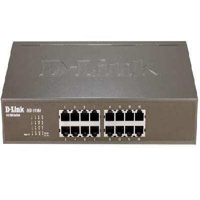 D Link DES-1016A Network Switch