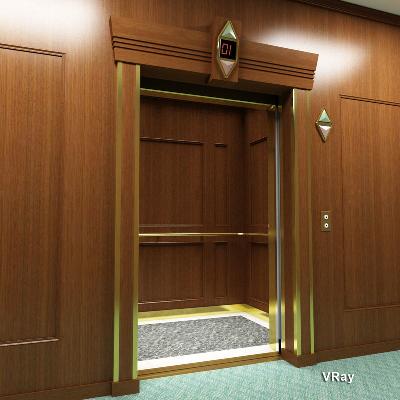 Wood Finish Passenger Elevator