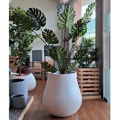 White FRP Planter
