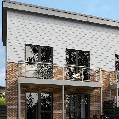 White Cement Wood Plank
