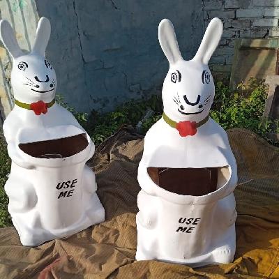 Rabbit Shaped FRP Dustbin