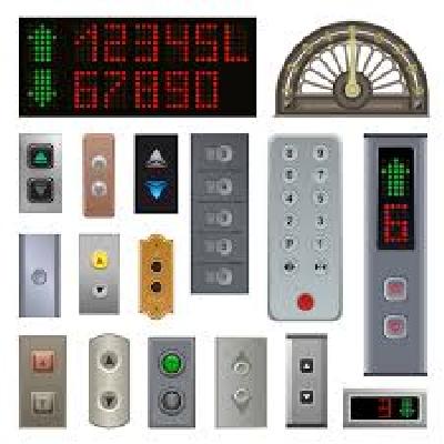 Digital Elevator Buttons