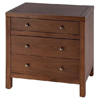 Dark Brown Wooden Bed