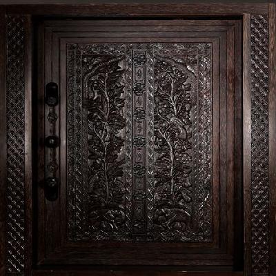 Designer Dark Brown Wooden Door