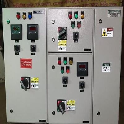 Mild Steel Three Phase Fire Electrical Control Panel
