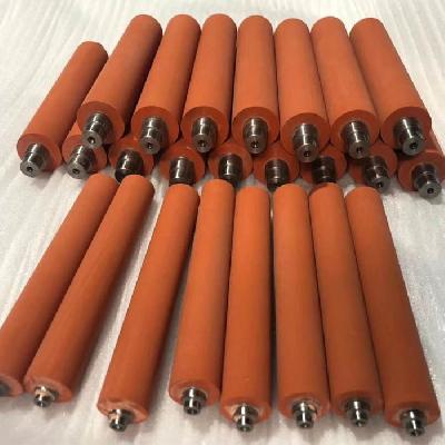 Double side lamination rubber roller