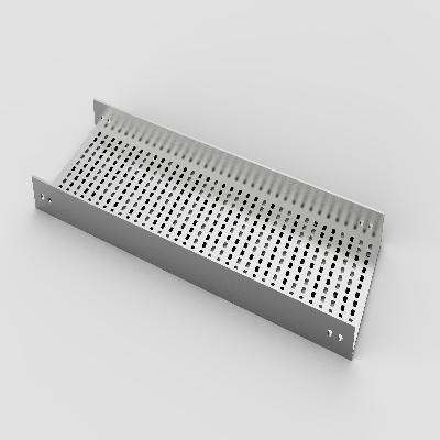 Metallic Grey Perforated Cable Tray