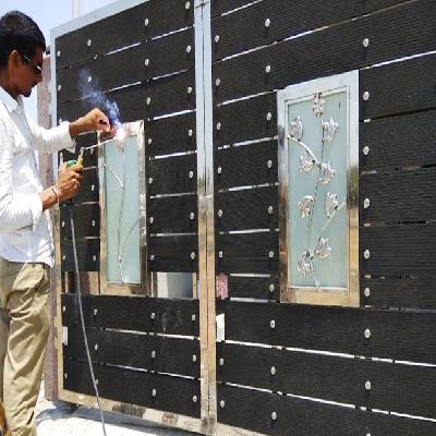 Designer Railing Entrance Gate Fabrication Service