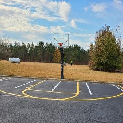 Asphalt Basketball Court