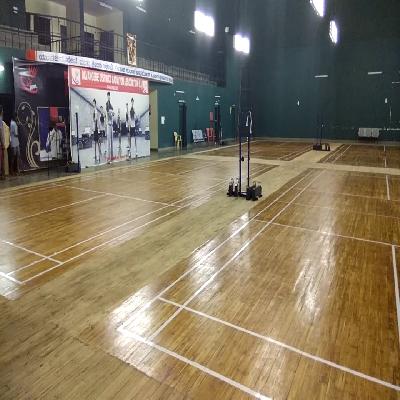Badminton Court Sanding and Polishing