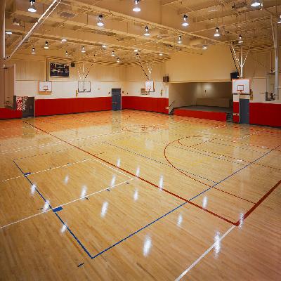 Indoor Wooden Basketball Court