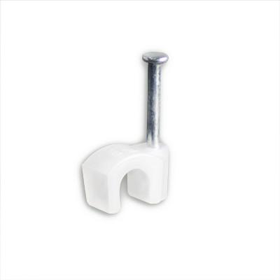 Single Nail Round Cable Clips