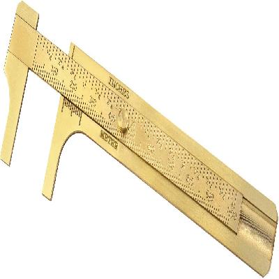 Industrial Brass Vernier Caliper 4 Inch