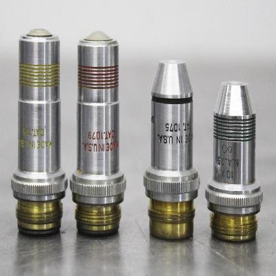 Microscope Objectives 10x,45x,100x  All Brass Best Quality