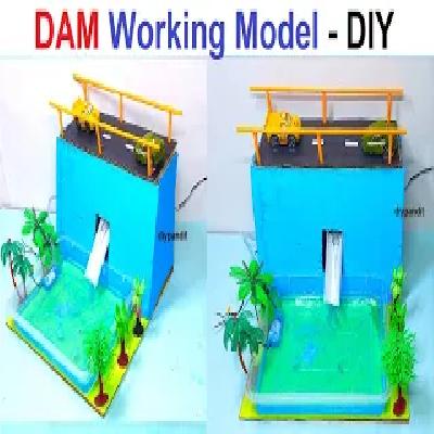 Exhibhition Working Model Of Flood Controls Of Dam Water
