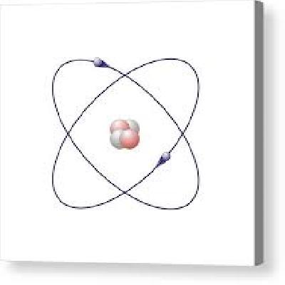 Helium Molecule Acrylic Model