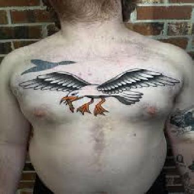 Tattoo Mark In Chest