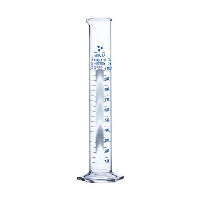 Measuring Cylinder With Hexagonal Base