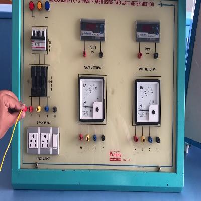 Power Measurement By Two Watt Meter Method