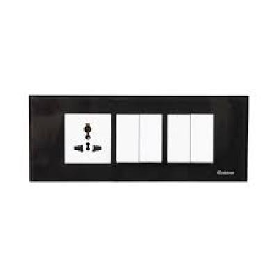 1 M Plate Dazzle Black Glass