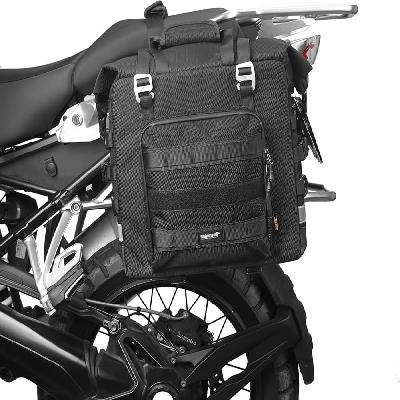 Hru Black And Blue Side Bag for All Bike