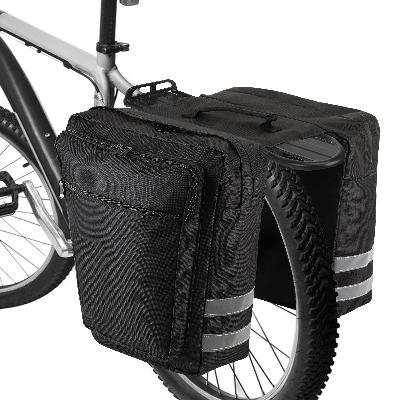 Hru Black And Grey Side Bag for All Bike