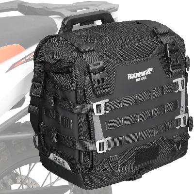 Hru Black And Red Side Bag for All Bike