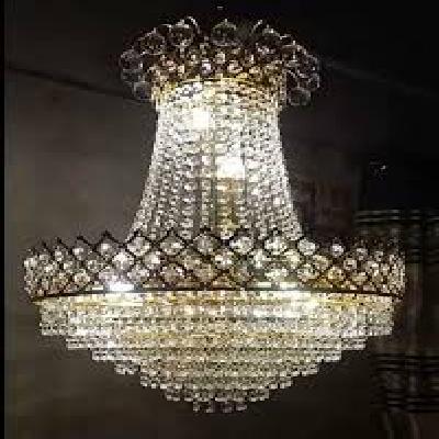 Glass Round  Jhumar Light